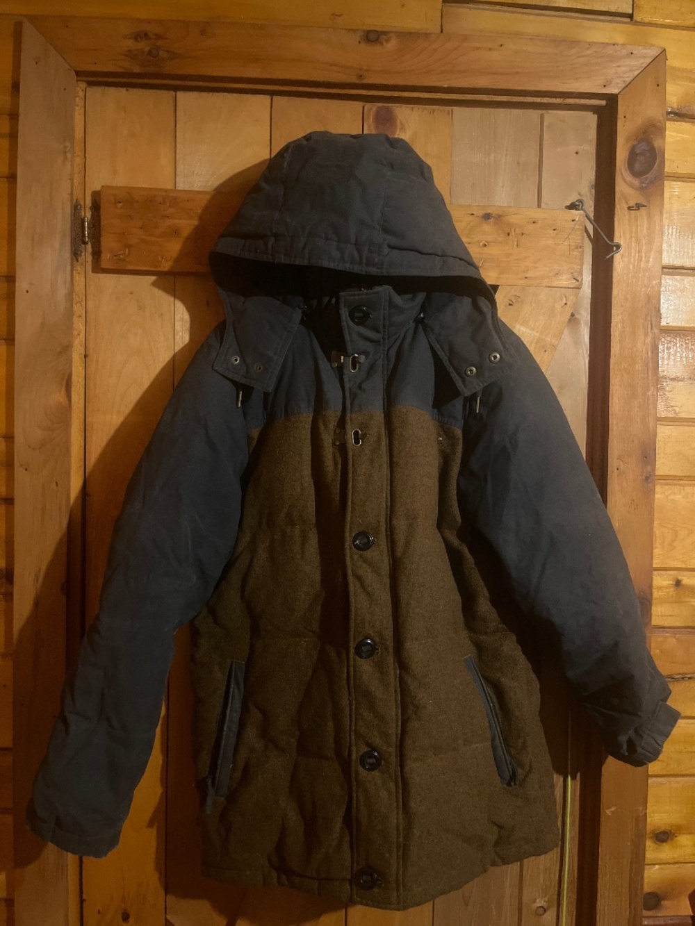 Land’s End Coat Jacket - Wool, Waxed Cotton, Down, Leather